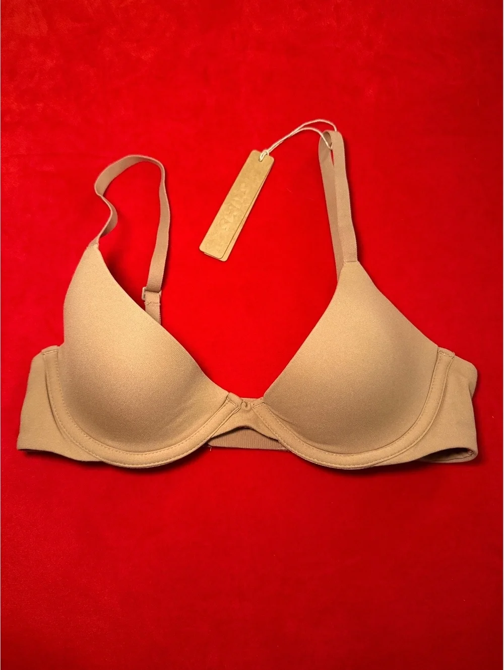 Skims Fits Everybody Scoop Plunge Bra Color Sienna Size 32A